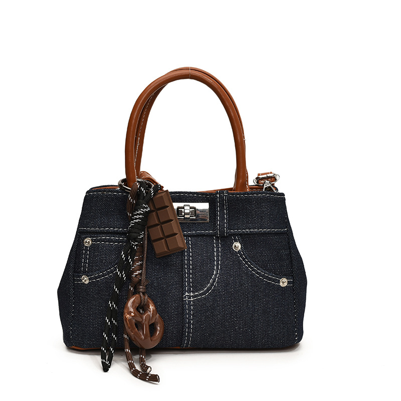 Women's Canvas Crossbody Bag - Single Shoulder Flap Square Bucket Bag, Casual Cowboy Style New Free Delivery Designer Bag