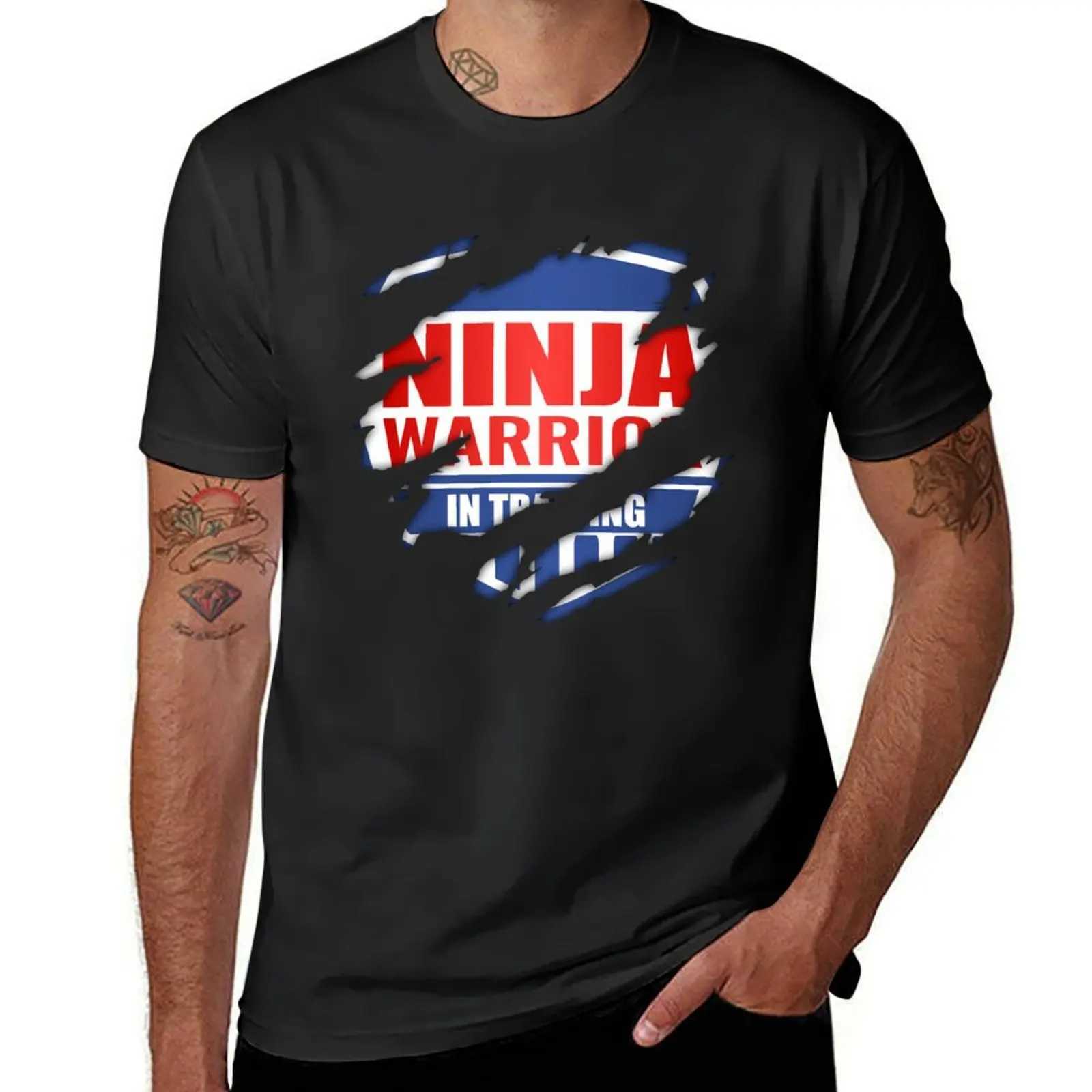 Ninja Warrior Training T-shirt Summer Sportswear Fans Customize Design Their Own Solid Color T-shirt W241223