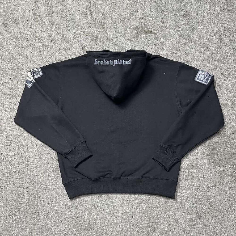 Y2k Mens Clothing Men Graphic Printed Quality Heavyweight Loose Pullover Streetwear High Street BP Hoodies ropa hombre