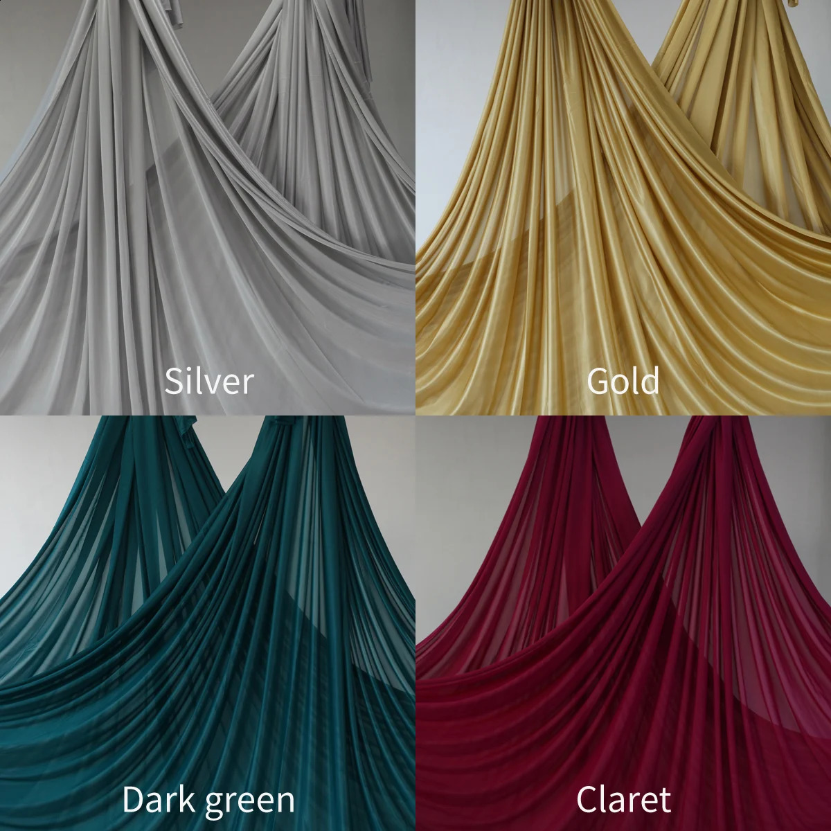 11yards 10m Aerial Silks Yoga Hammock Silk Swing GYM for Home Outdoor Fitness AntiGravity Body Building Pilates Belt 241216