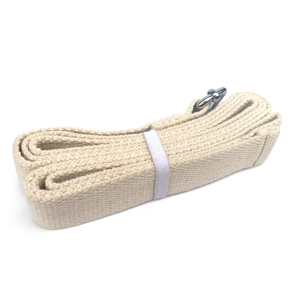 Yoga Stretch Strap DRing Belt Exercise Gym Rope Figure Waist Leg Resistance Fitness Band Cotton for 241216