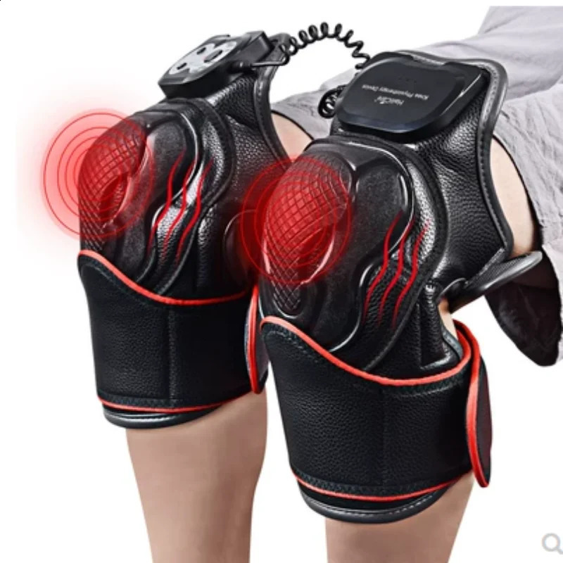 Electric Heating Kneepads Shoulder Massage Heated Knee Brace Straps Adjustable Pads For Knee Arm Neck Vibration Knee Joint Brace 241224