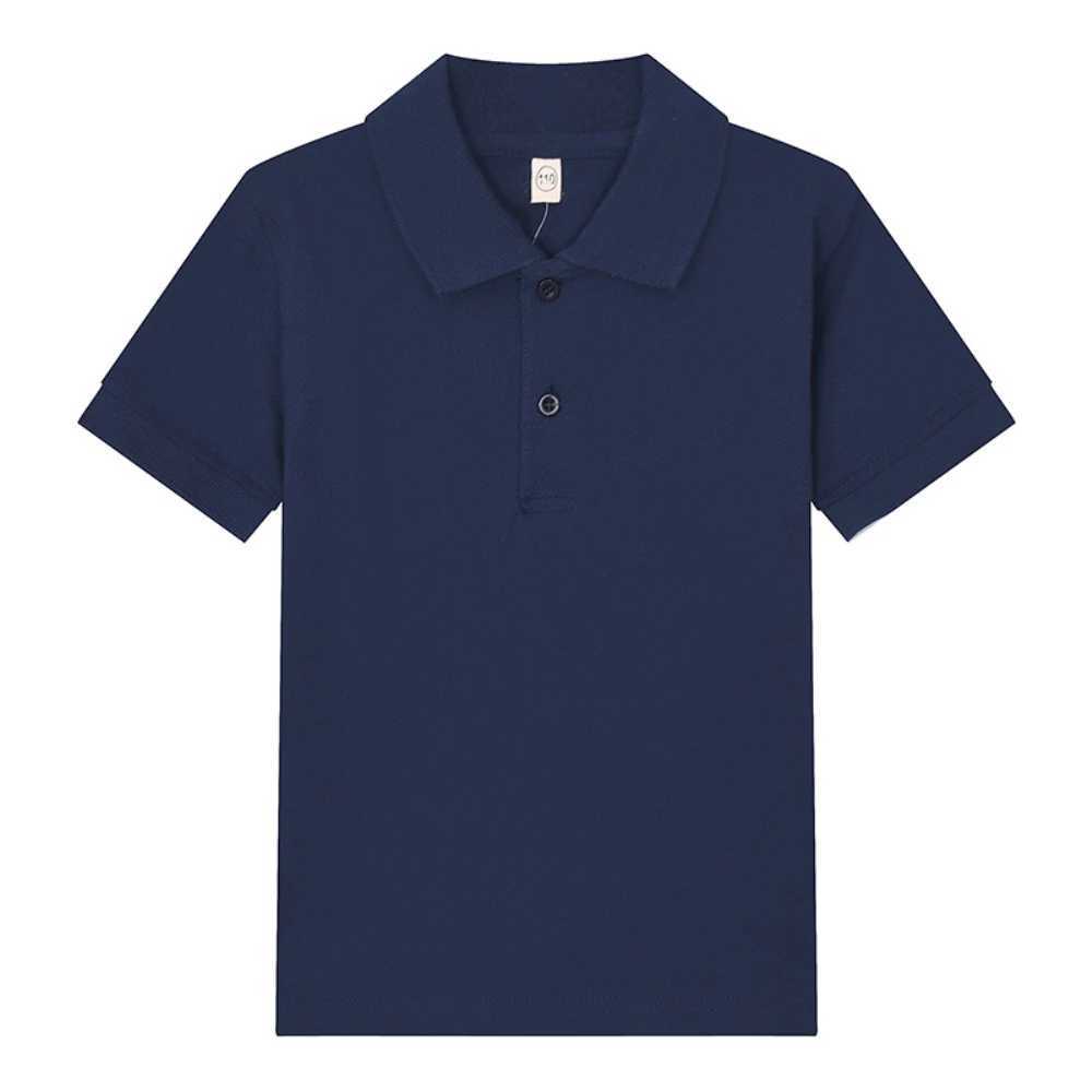 Childrens Clothing Classic Polo Childrens Summer Short sleeved Polo Shirt Childrens Cotton T-shirt Sportswear 3-14 Years W241223