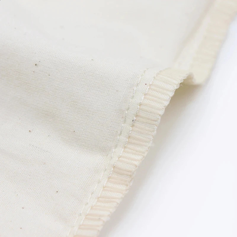 Wholesale 100pcslot Custom Printed Natural Cotton Drawstring Pouch Gift Package Bags Personalize Texts Plain Storage 241213