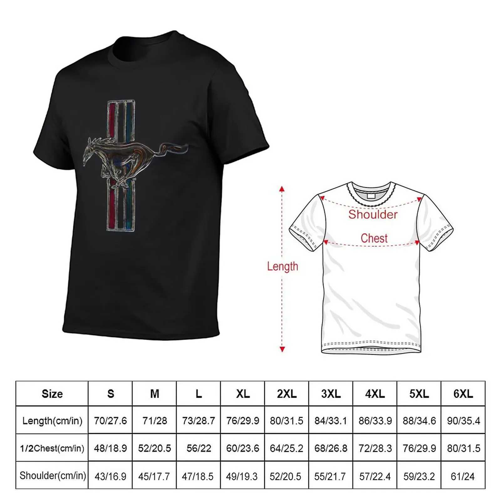New Ford Mustang colorful T-shirt solid color T-shirt sports shirt suitable T-shirt for men W241223
