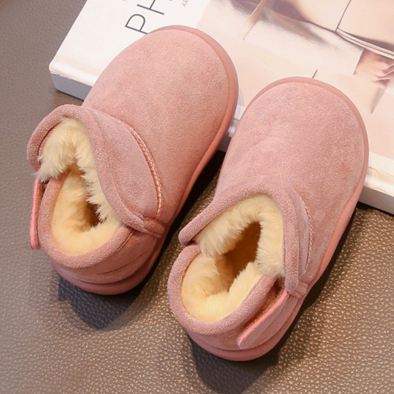 Toddler Kids Boots New 2024 Winter Warm Snow Boots Boys Girls Plush Soft Bottom Infant Shoes Happysteps Baby Outdoor Shoes Kids Shoes