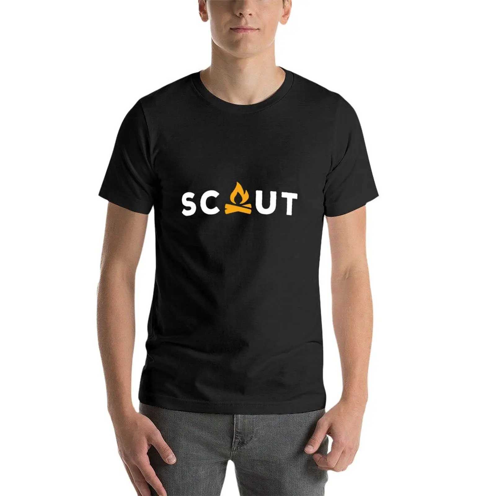 Scout T-shirt short sleeved T-shirt oversized Kavay clothing mens plain weave T-shirt W241223