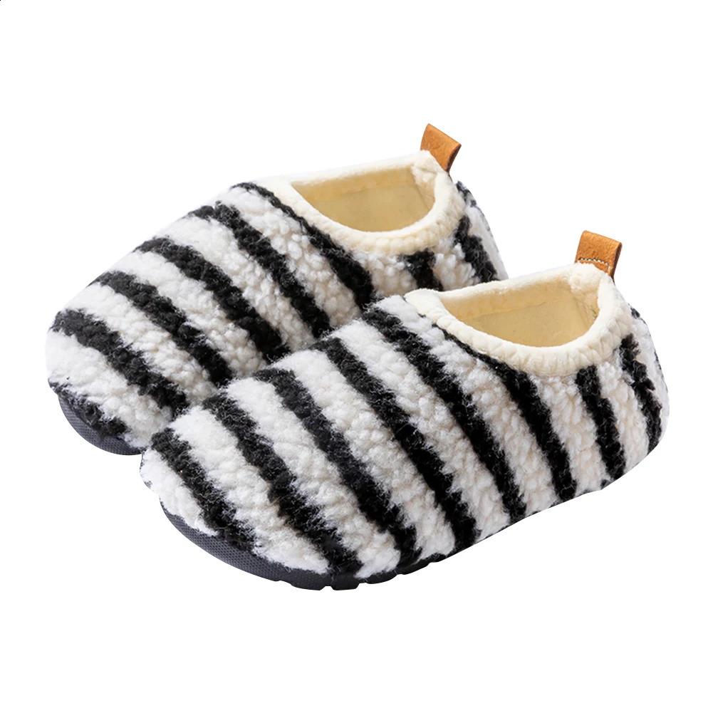 Kids Plush House Shoes Fluffy Home Slippers Non Slip Fuzzy Socks Slippers Light Barefoot Walking Shoes for Kids Boys Girls 241223
