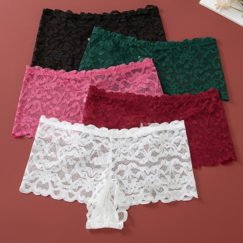 Women Lace Bra Wireless Bralette Transparent Low Waist Panties Female Ultrathin Underwear Set