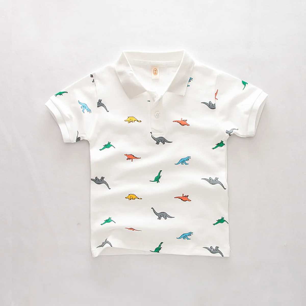3-9Y Childrens Polo Shirt Summer Boys and Girls Top T-shirt Short Sleeve Breathable Cotton Soft Collar Childrens Clothing H25 W241223