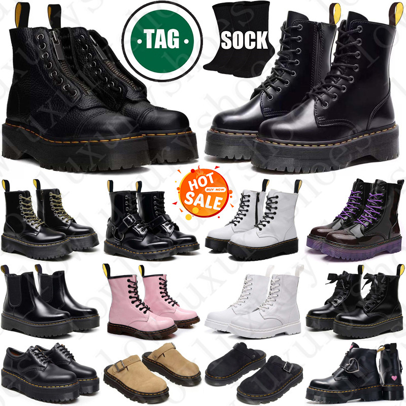 Designer boots doc martin marteen sandals shoes matens for mens womens booties sneakers Bottom winter over the knee high snow men women boot fashion