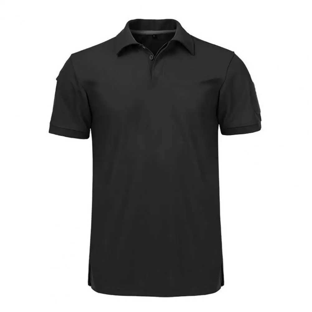 Mens quick drying embroidered summer shirt custom large flat bottom shirt W241223
