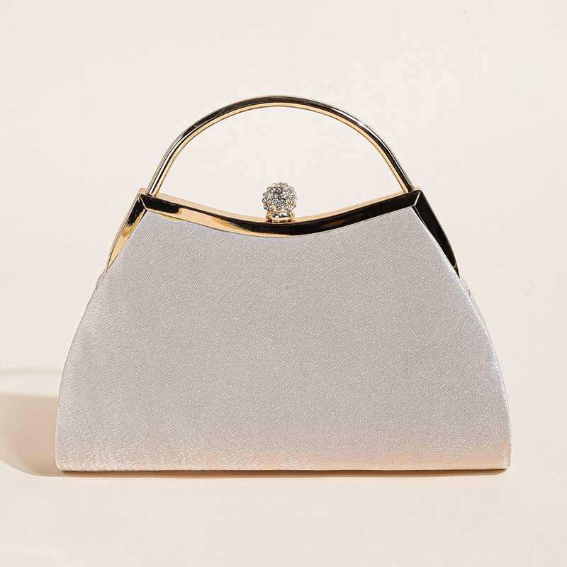 Pleated Handbag Clutch Bag Fashionable Dinner Bag High-end Diamond Embellished Dress Bag Master Bag Celebrity Cheongsam Bag 240920