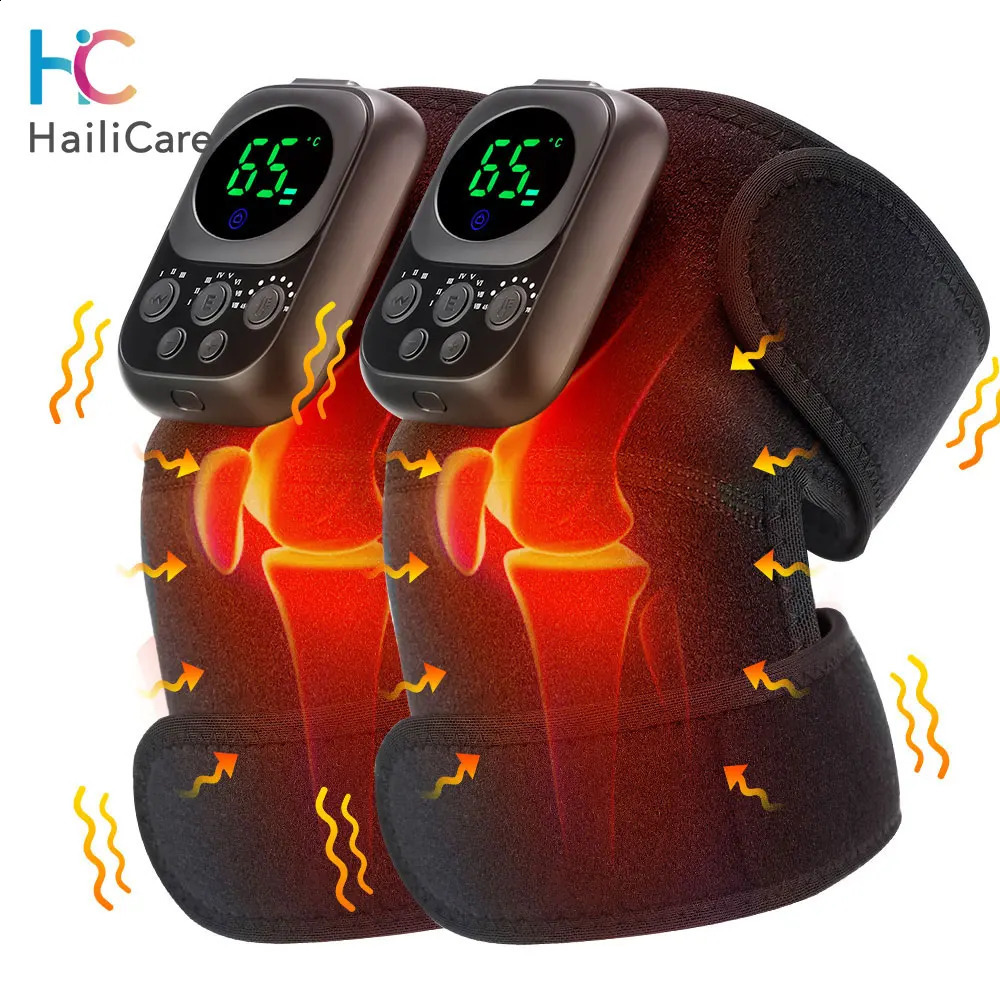 Electric Heating Shoulder Knee Massager Brace Joint Vibration Arthritis Pain Support Belt LED Detachable Controller With APP Use 241224