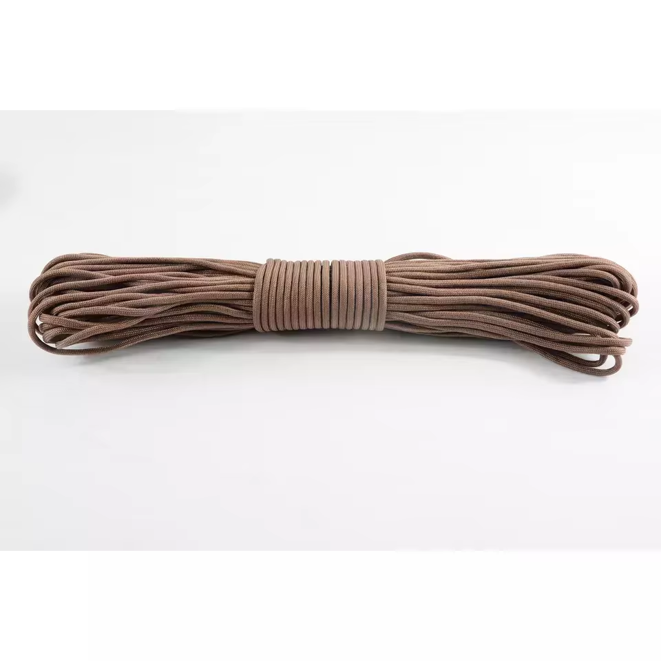 outdoor 4mm 100ft 7 strand polyester paracord 550 parachute cord lanyard rope