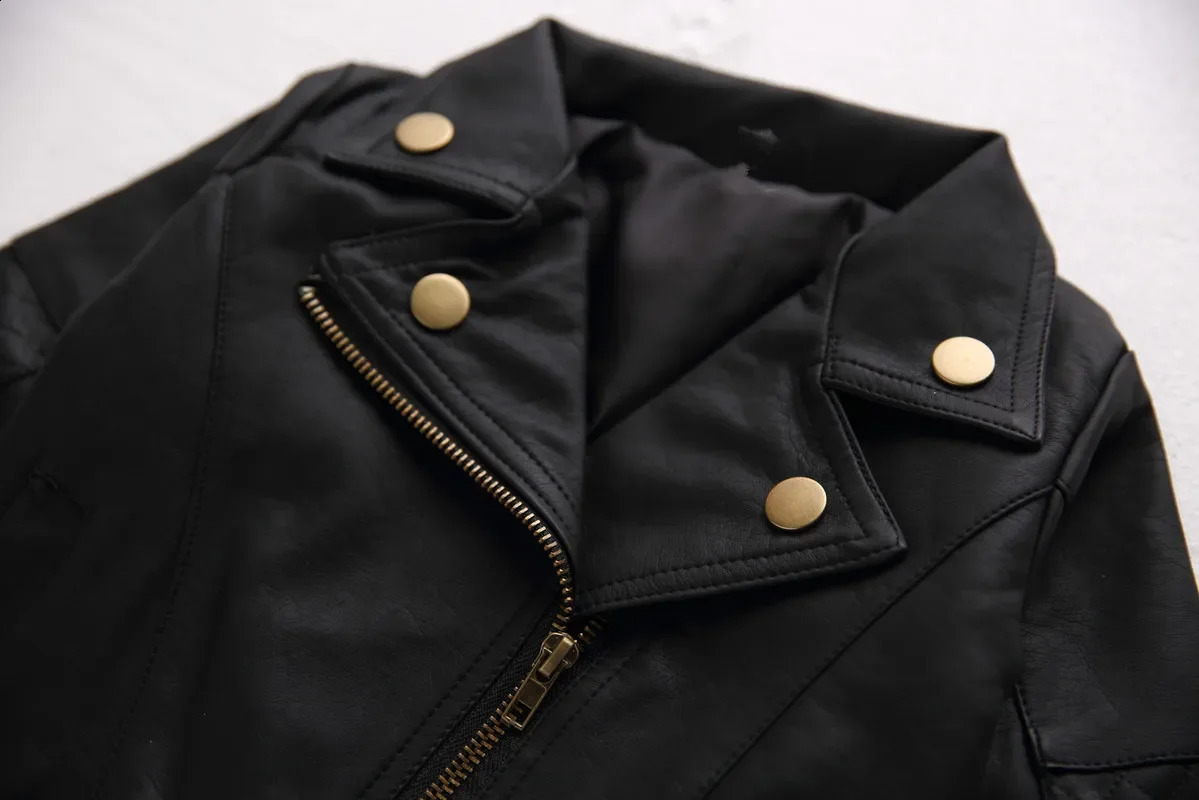Fashion Baby Boys Leather Jackets PU Coat for Baby Outerwear Infant Jacket Toddler Baby Boy Clothes 241223