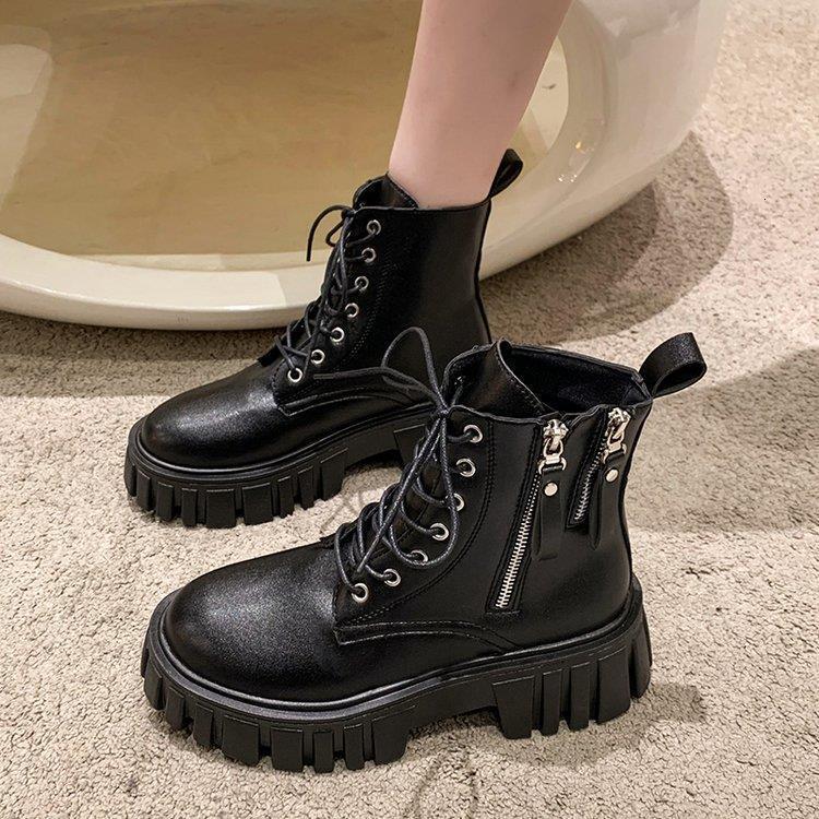 Ddmywed Martin Women's British New Summer Slim Ins Trendy Thin Style Explosive Street Short Boots Black Thick Sole Chinese Brand Shoes F1224-39 d