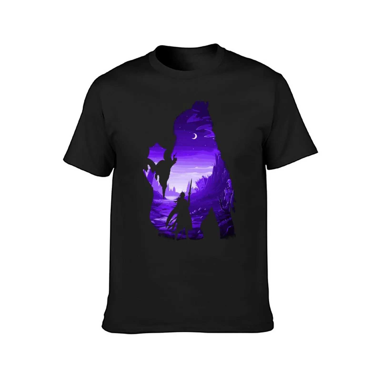 Baldurs Gate 3-ShadowHeart * Negative Illusion * T-Shirt Boys Animal Print Sublime Plain Black T-Shirt Men W241223