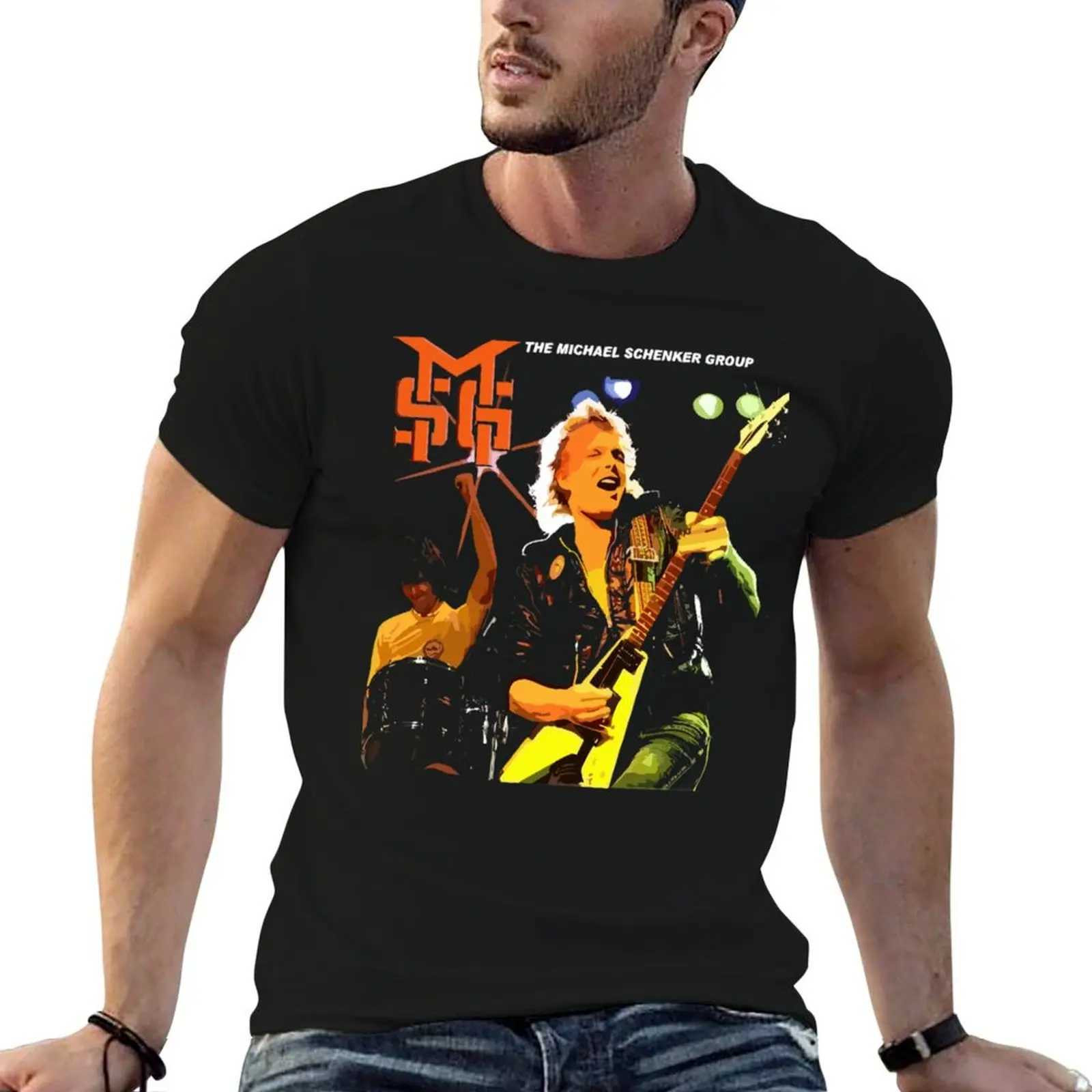 Michael Schenck Group Music T-shirt Street Wear Summer Cute Top Pure White Mens Wear W241223