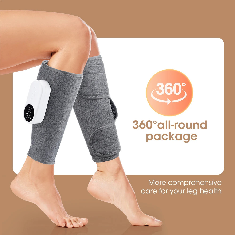 Eletric 360° Air Pressure Calf Massager Wireless Leg Massage 3 Mode Airbag Compresstion Relax Foot Calf Muscle Blood Circulation 241224