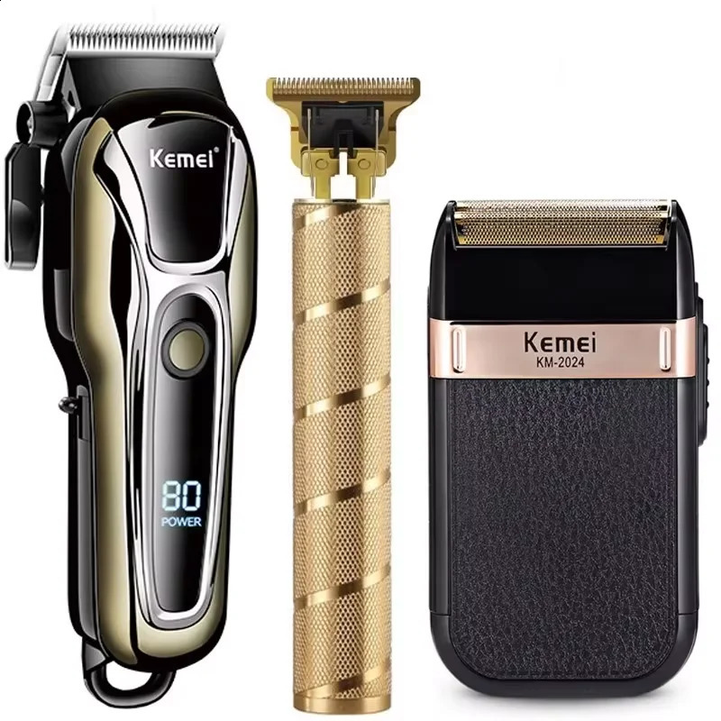 Clipper Electric Hair Trimmer for men Electric shaver professional Mens Hair cutting machine Wireless barber trimmer 241224