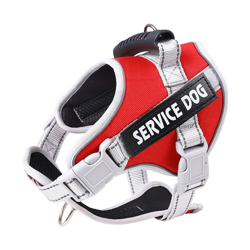 Personalised Big Dog Harness With Rubber Handle Adjustable K9 Dog Vest Service Dog Harness for Large Dog Walking Dog Accessories