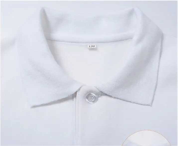 Winter Warm Childrens Boys Clothing Wool Long sleeved Polo Shirt Fashion Youth White Sports Polo Girls Collar Clothing W241223