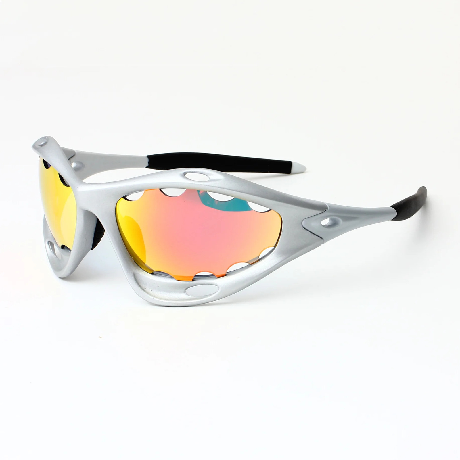 INS Outdoor Sports Cycling Sunglasses Fashion Y2K Mens Retro Windproof Driving Glasses Flat Hiking Goggles UV400 241223