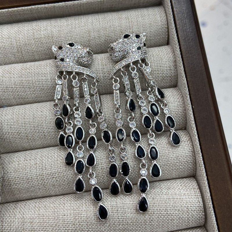 New Fashion Women Leopard Necklace White Gold Plated Full Bling CZ Leopard Neck Strap Necklaces For Girls Women
