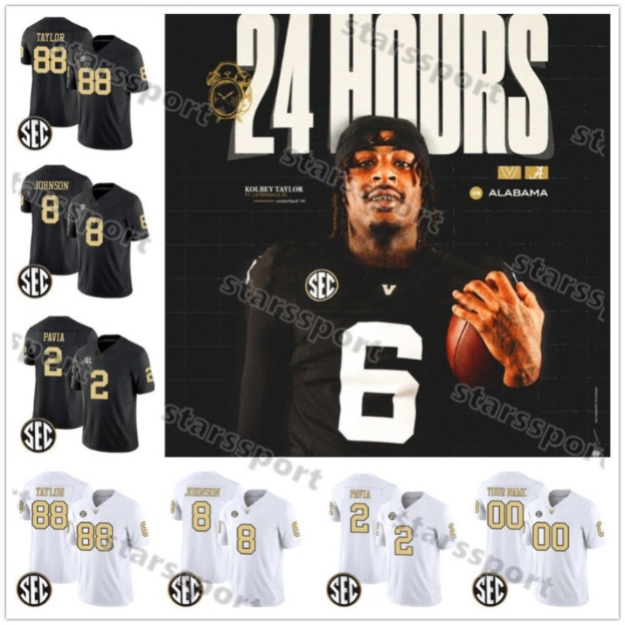 Stitched Diego Pavia Vanderbilt Commodores Football Jersey Loic Fouonji Junior Sherrill Steven Losoya Steven Hubbard Chase Mitchell Eli Stowers Vanderbilt