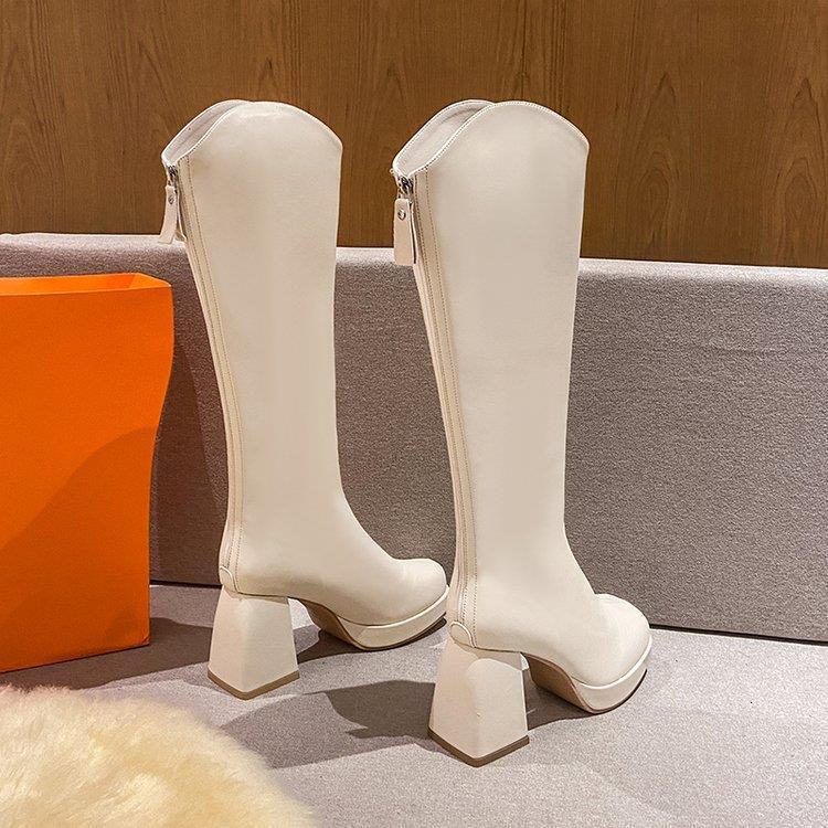 High Heeled Ddmywed Long Western Cowboy For Autumn And Winter Women S Shoes New Summer Brown Elastic Slim Leg Knight Boots Chinese Brand F Ddmysaturn