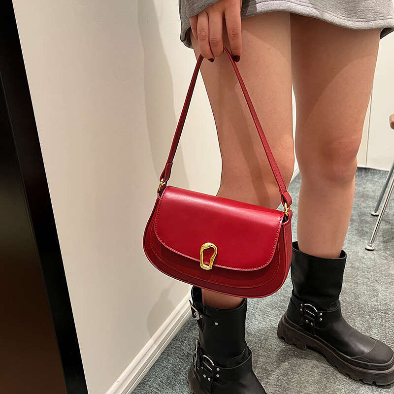 Women's Bags Handbag Popular Handbag Autumn And Winter New Fashion Niche Design Armpit Simple Single Shoulder Diagonal Cross Women's Bag