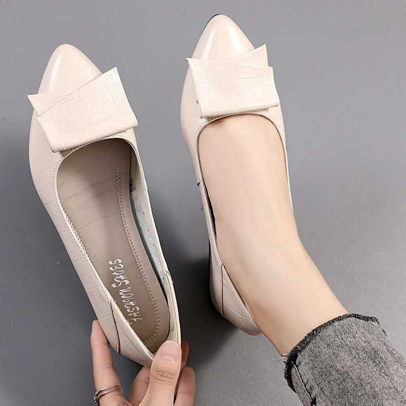 GKTINOO shoes thick heel womens pump leather angular toe colorful square heel party handmade shoes for women 241223