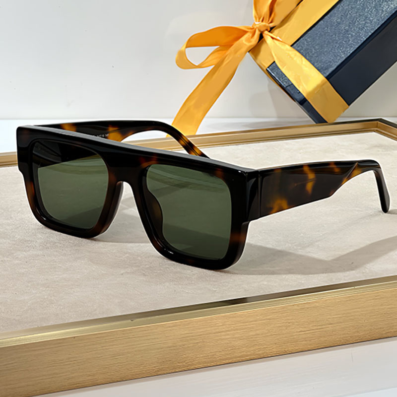 Famous Brand Designer Clash Square Large Sunglasses 2180W Vintage Oversized Dark Brown Lens Glasses Mens Quality Thick Plate Casual Minimalist Glasses