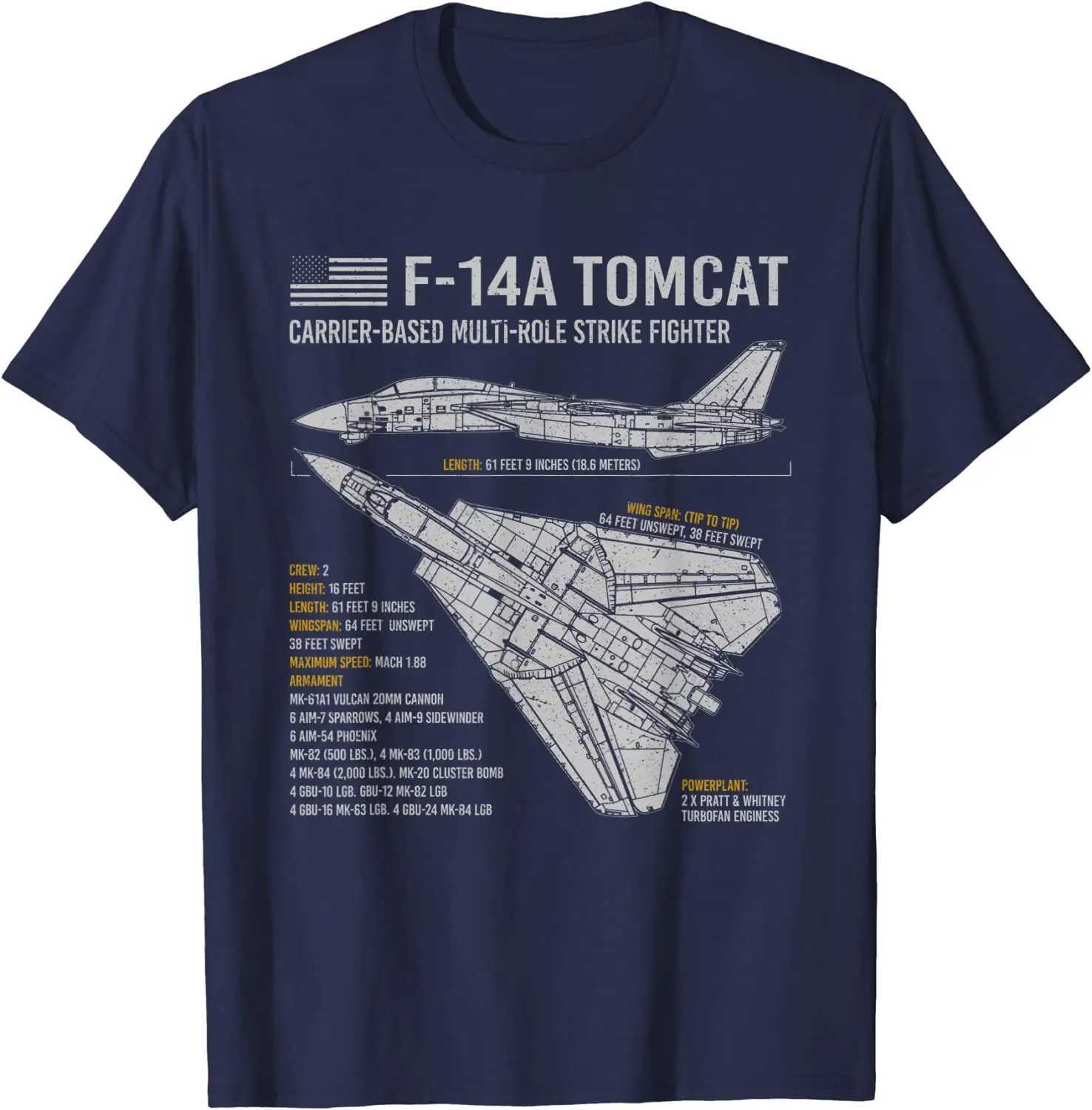F-4 Tomcat F4 aircraft blueprint mens T-shirt short sleeved casual 00% cotton O-neck summer shirt W241223