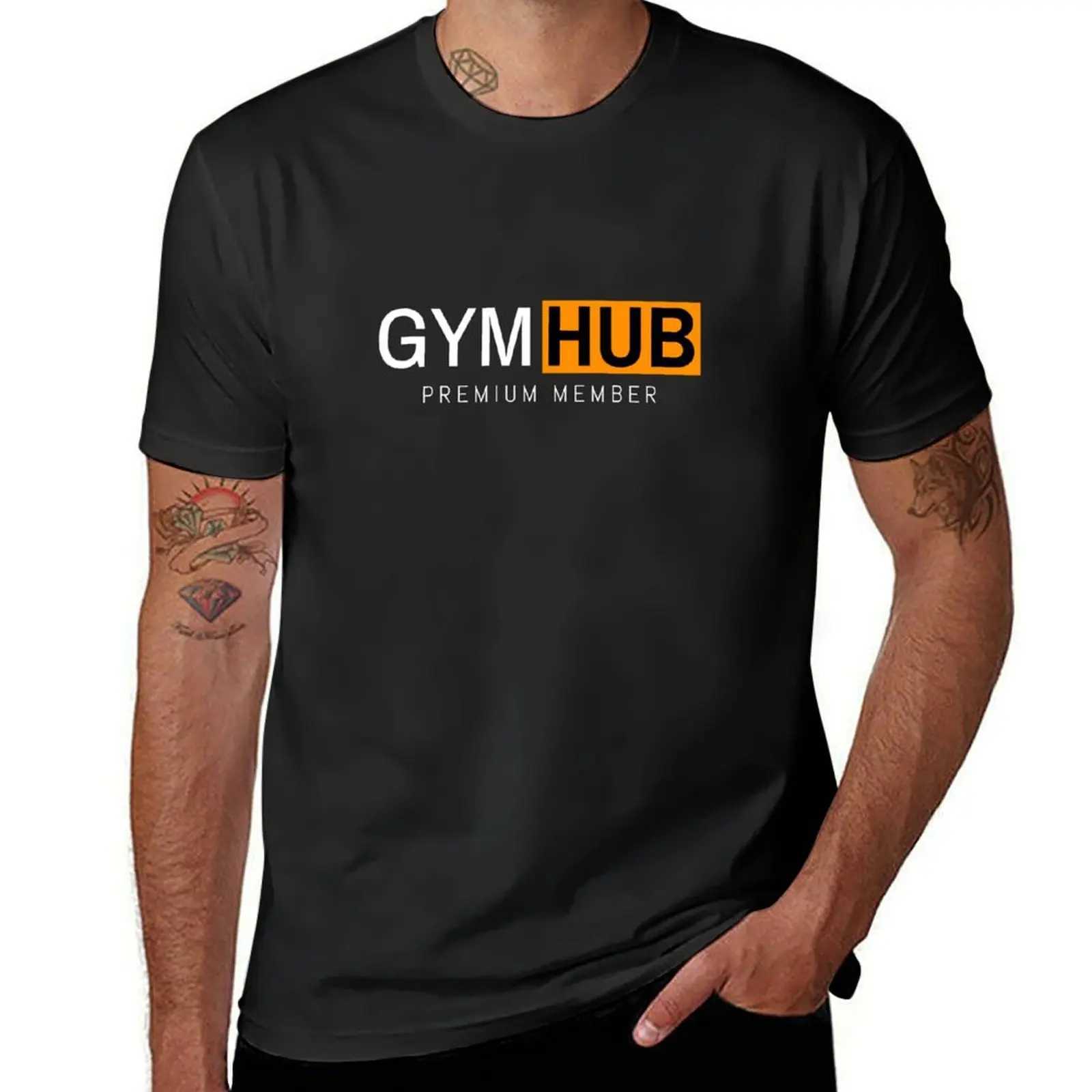GYMOHUB Premium Member T-shirt Plain plus sizes Sublime Mens T-shirt Set W241223