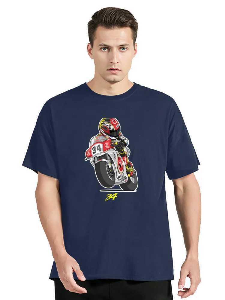 Kevin Schwantz cotton T-shirt custom T-shirt heavy-duty plain black mens oversized T-shirt W241223
