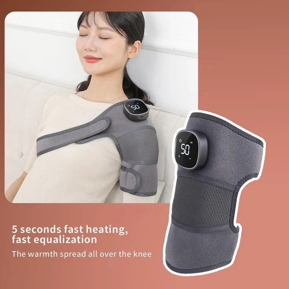 3in 1 Shoulder Knee Eblow Heated Vibration Knee Massager Pad for Joint Pain Relief Health Care Shoulder Arthritis Support B N9D6 241224