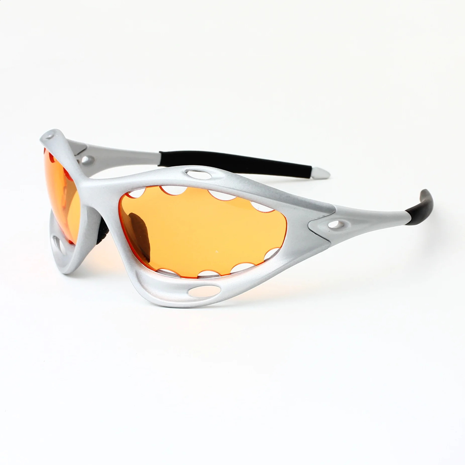 INS Outdoor Sports Cycling Sunglasses Fashion Y2K Mens Retro Windproof Driving Glasses Flat Hiking Goggles UV400 241223