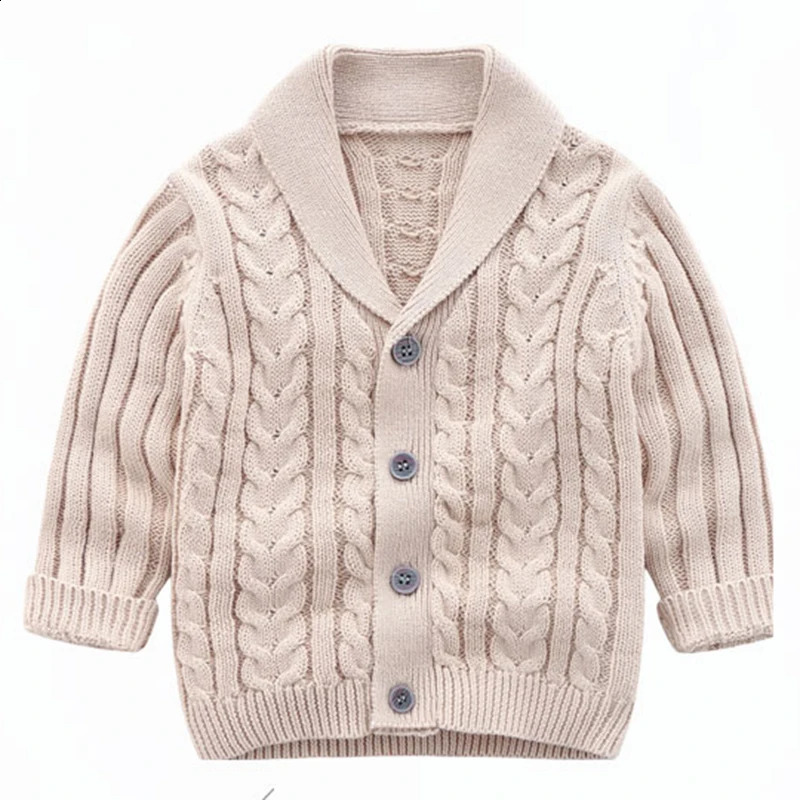 Kids Jacket Handsome Baby Boys Knitting Sweaters Children Clothing Girls Cardigan Baby Spring Autumn Outfit Coat Costumes 241223