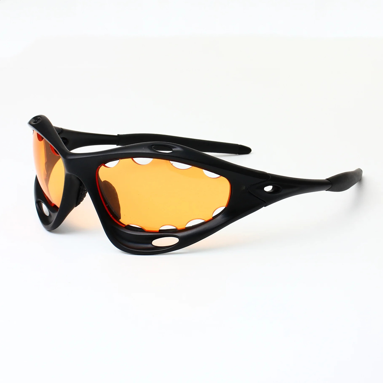 INS Outdoor Sports Cycling Sunglasses Fashion Y2K Mens Retro Windproof Driving Glasses Flat Hiking Goggles UV400 241223