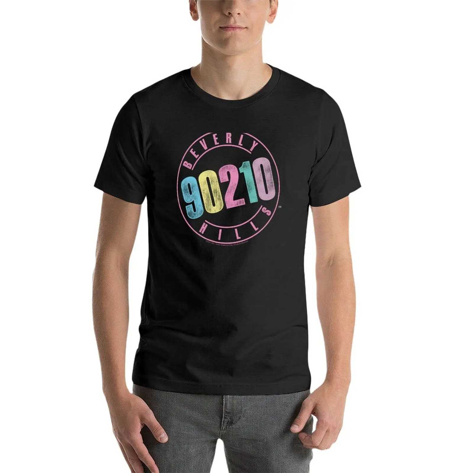 Beverly Hills 9020 Retro Pastel Retro T-shirt Kavay Dress Flat Top Mens Flat Top T-shirt W241223