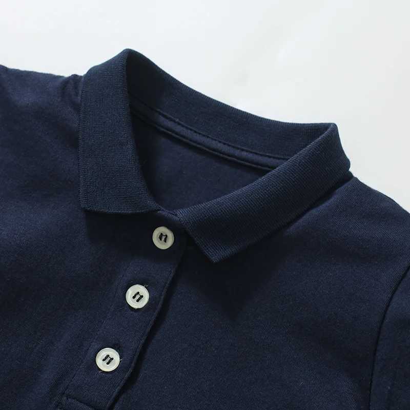 Little Maven 2024 Childrens Clothing T-shirt Summer Embroidered Polo Shirt Baby Boys Childrens Clothing Cotton W241223