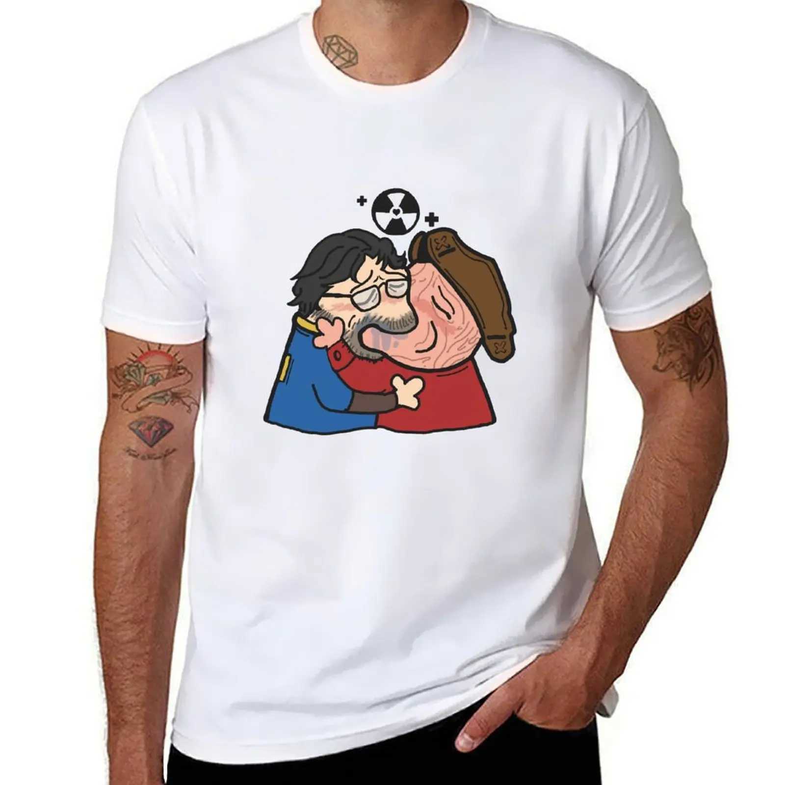 Sole x Hancock Sloppy Kiss Allout 4 T-Shirt Boys Animal Print Anime Pure White T-shirt Mens Wear W241223