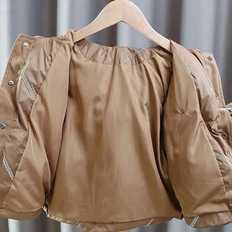 Baby Girls Warm Winter Coats Thick Fashion Kids Jacket Coat for Girl Outerwear Children Clothing 241223