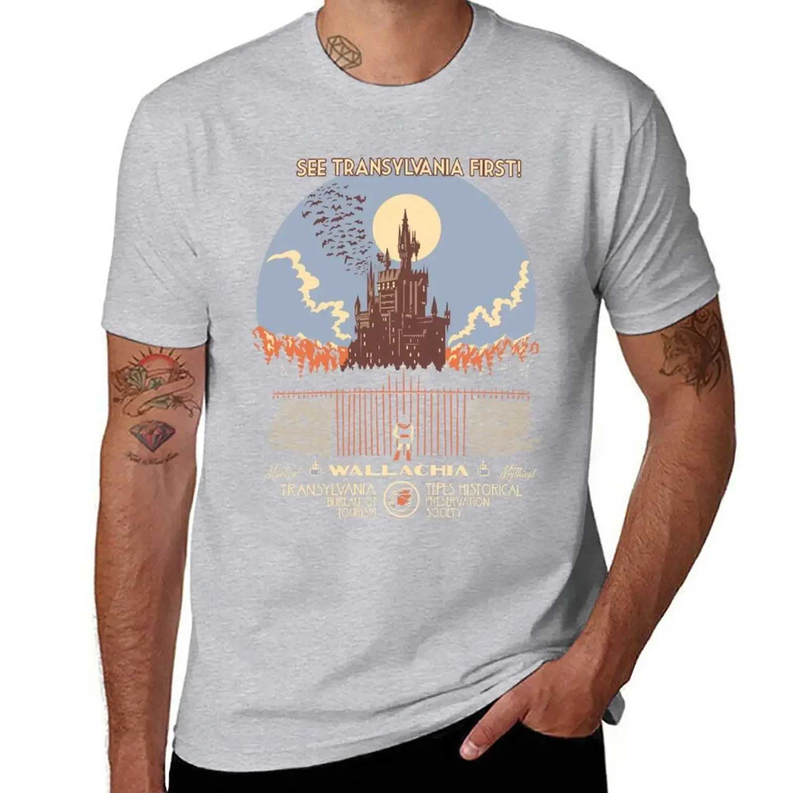 New to Castlevania First! T-shirt for sports enthusiasts cute clothes plain weave T-shirt mens A-Team short sleeved T-shirt W241223