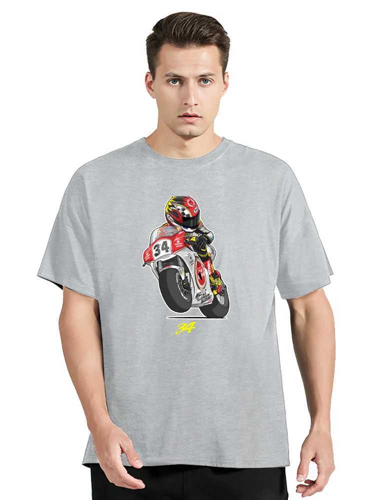 Kevin Schwantz cotton T-shirt custom T-shirt heavy-duty plain black mens oversized T-shirt W241223