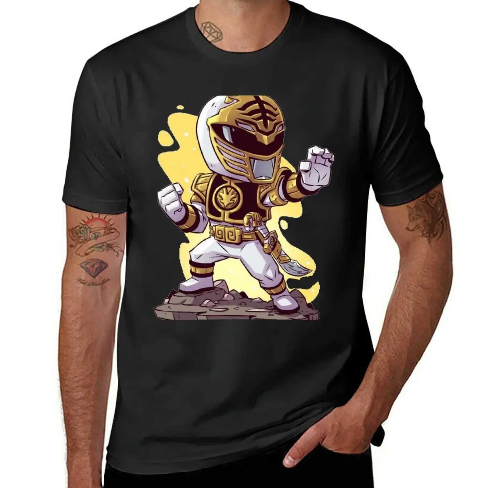 White Power T-Shirt Ranger Oversized Kavay Dress Mens Plain Heavy duty Round Neck Set Fun Retro Graphics 2024 W241223