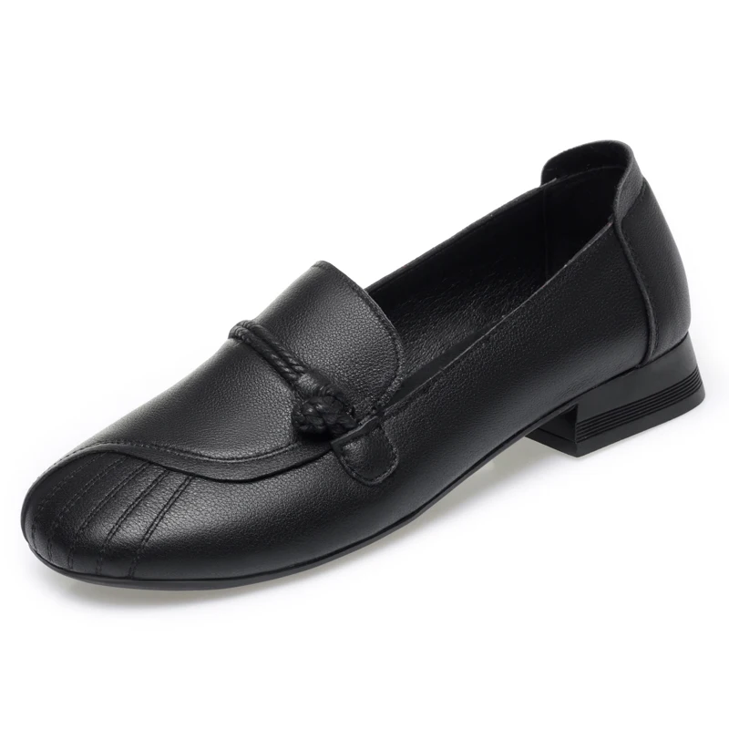 Elegant AIYUQI Women's Autumnal Leather Shoes with Non-Skid Sole & Optimal Comfort