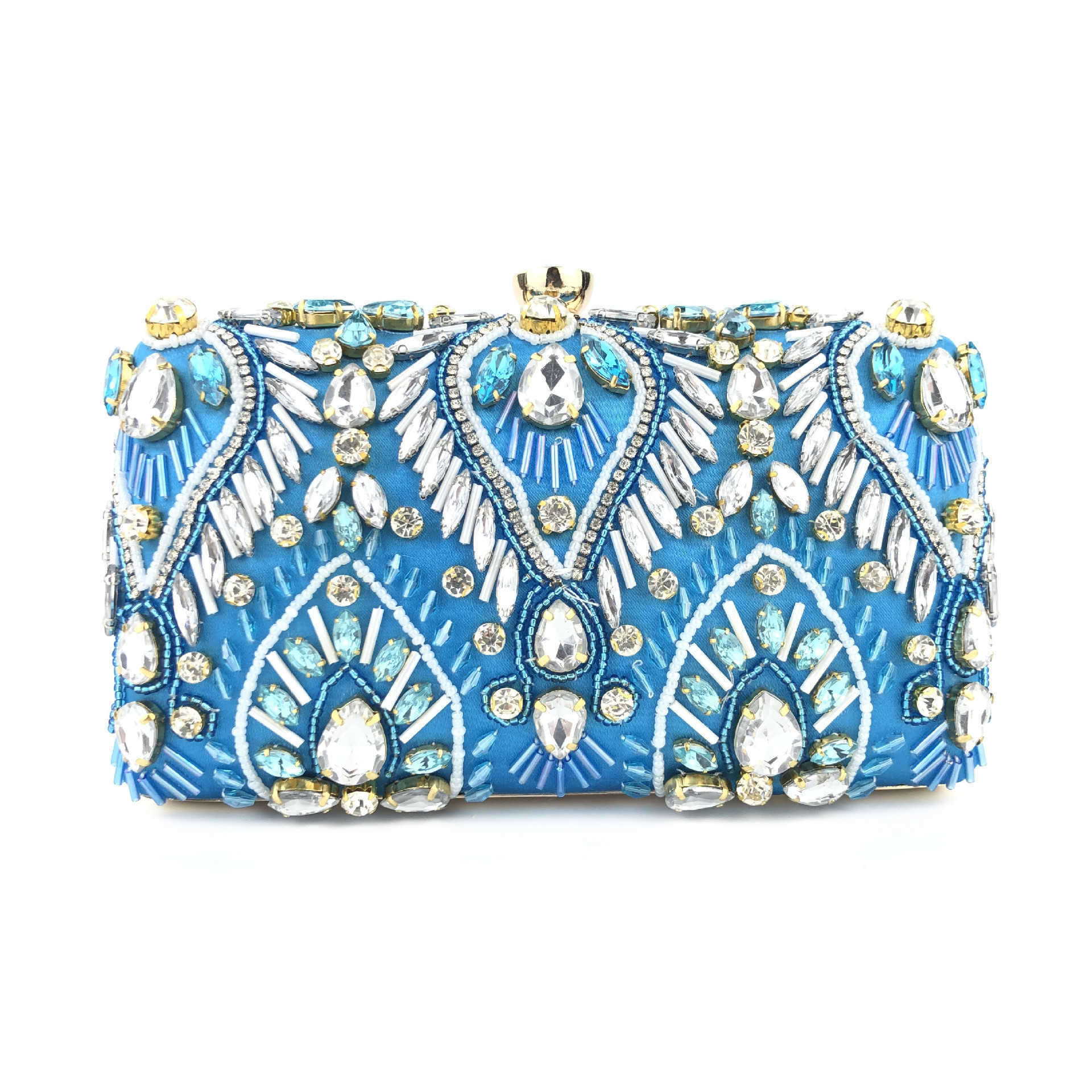 New Pearl Embroidered Rhinestone Dinner Bag Clutch Bag Dress Banquet Bag Celebrity Handbag Shoulder Bag 240920